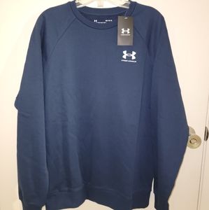 Mens Under Armour Sweater Size medium Navy Blue Nwe With Tags